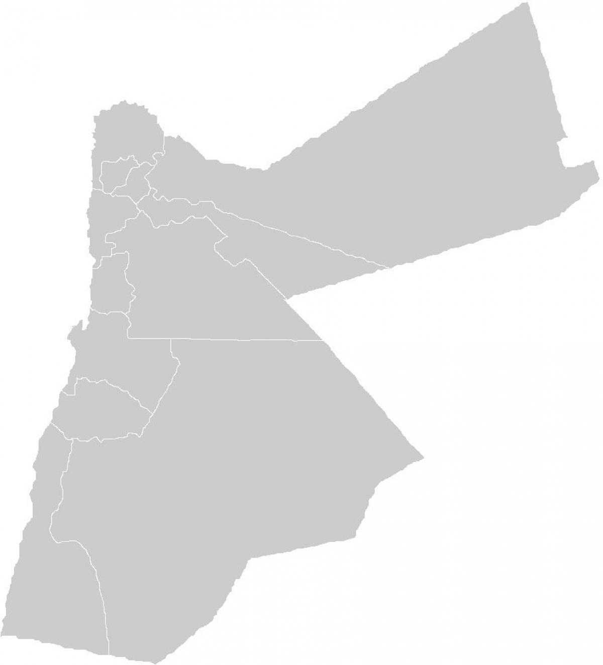mappa vuota di Giordania