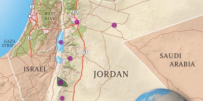 Regno di Giordania mappa