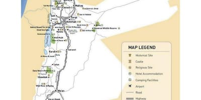 Giordano di viaggio mappa
