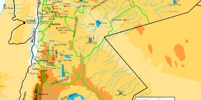 Mappa di Giordania clima